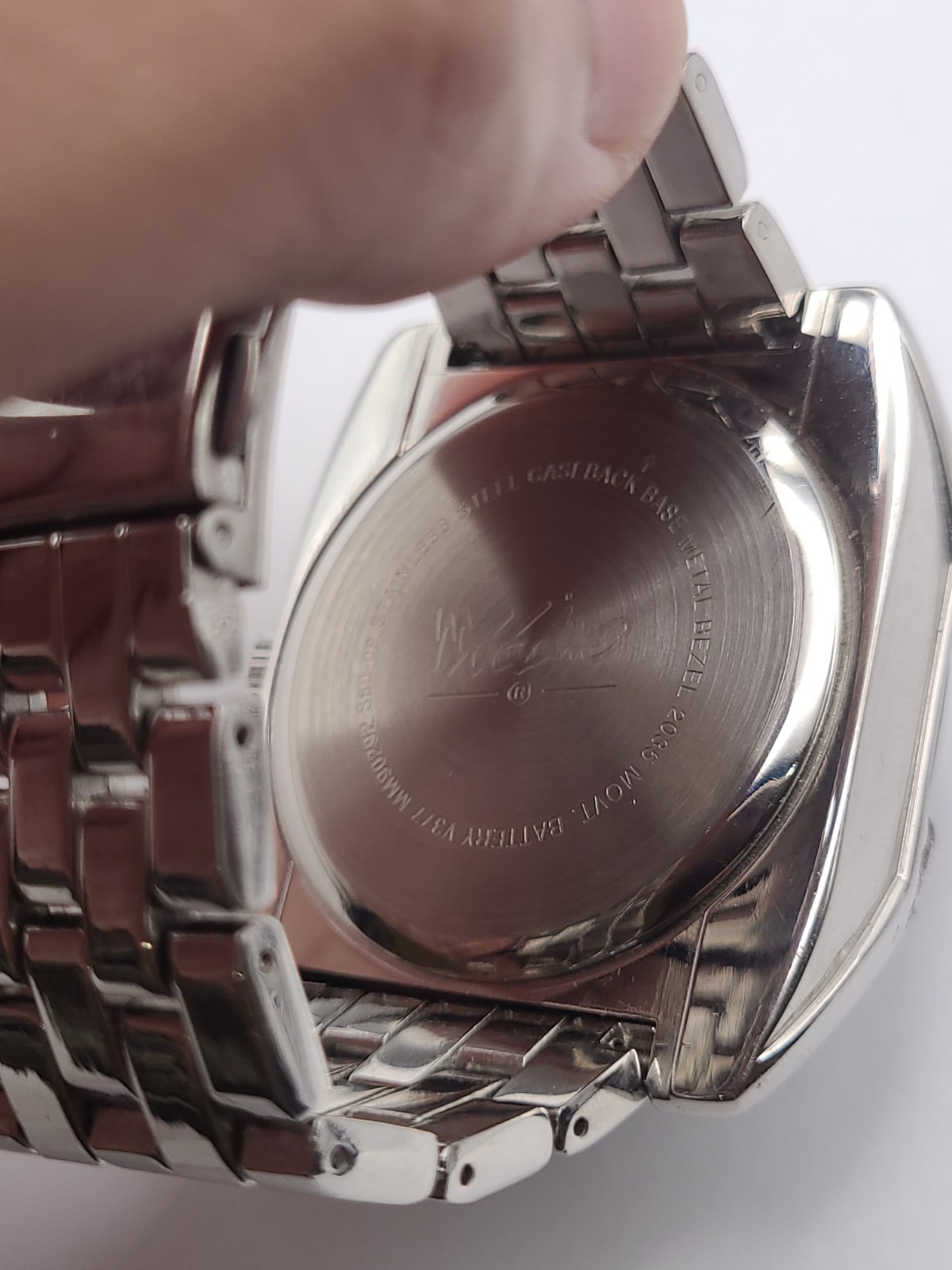 Mossimo Analog Quartz Watch Men Oversized Silver Tone New Battery Working