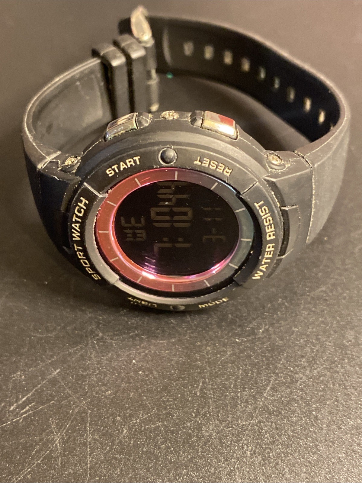 FMD Digital Sport Watch FMDOTT088 Black Rubber Band 5″-7″ New Battery
