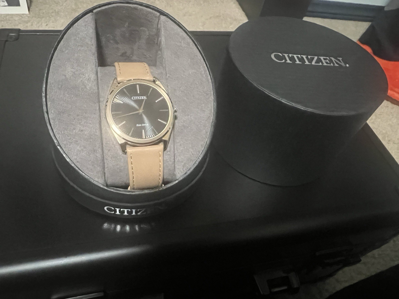 Citizen Stiletto Eco Drive 38mm Solar Movement Black Dial AR3073-06E