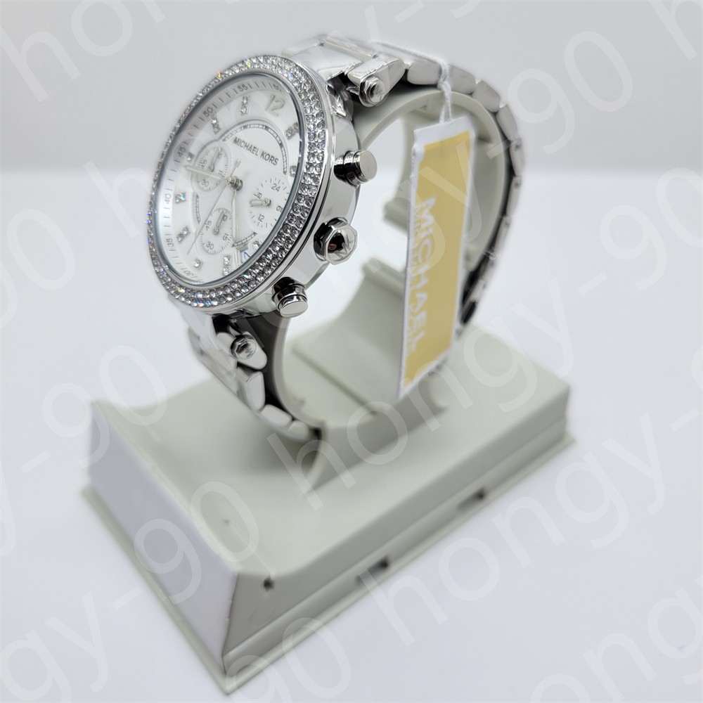 Michael Kors MK5353 Parker Silver 39mm Chronograph Stainless Steel Women’s Watch