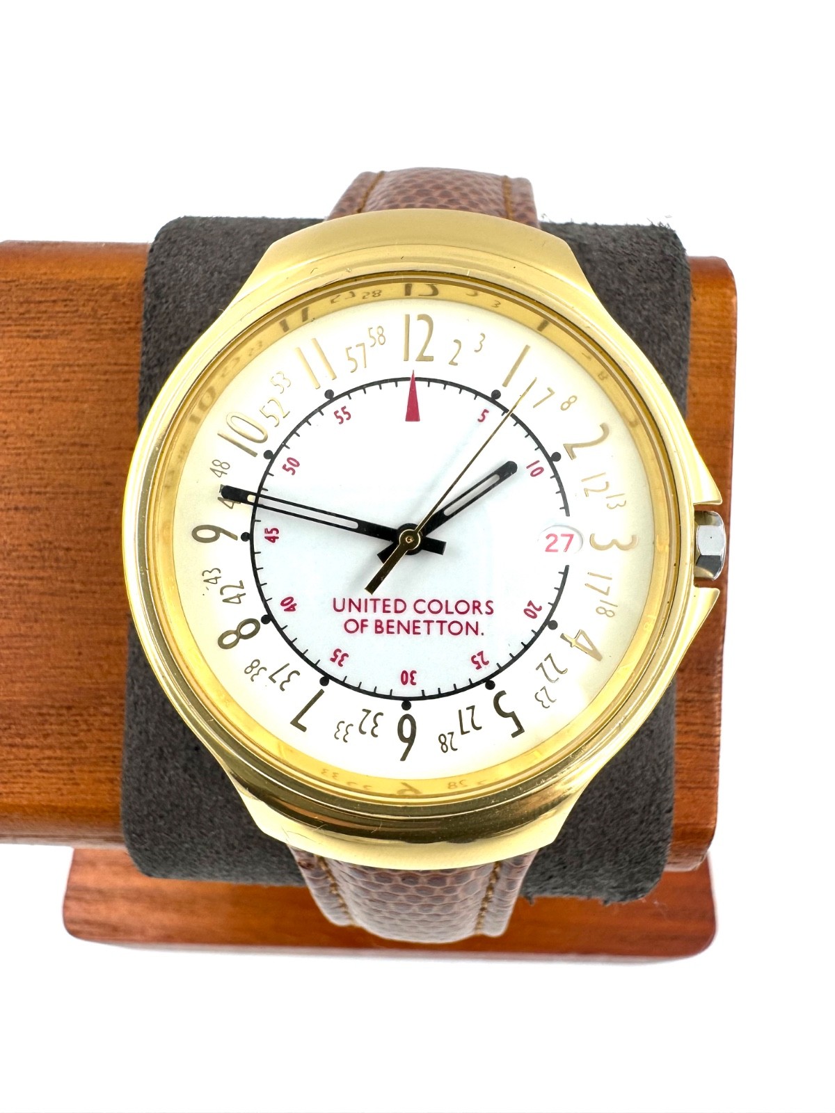 vintage united colors of benetton 35mm Men Quartz Watch New Battery -f984