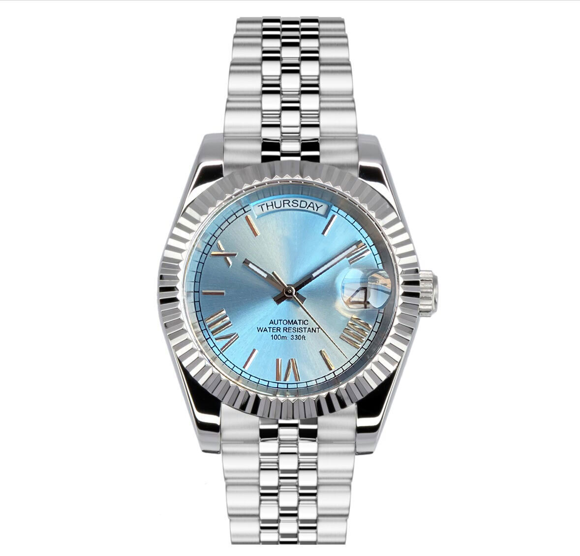 Tandorio 200M Dive 36mm 39mm Date Week Sunburst Dial Roman Number NH35 Men Watch