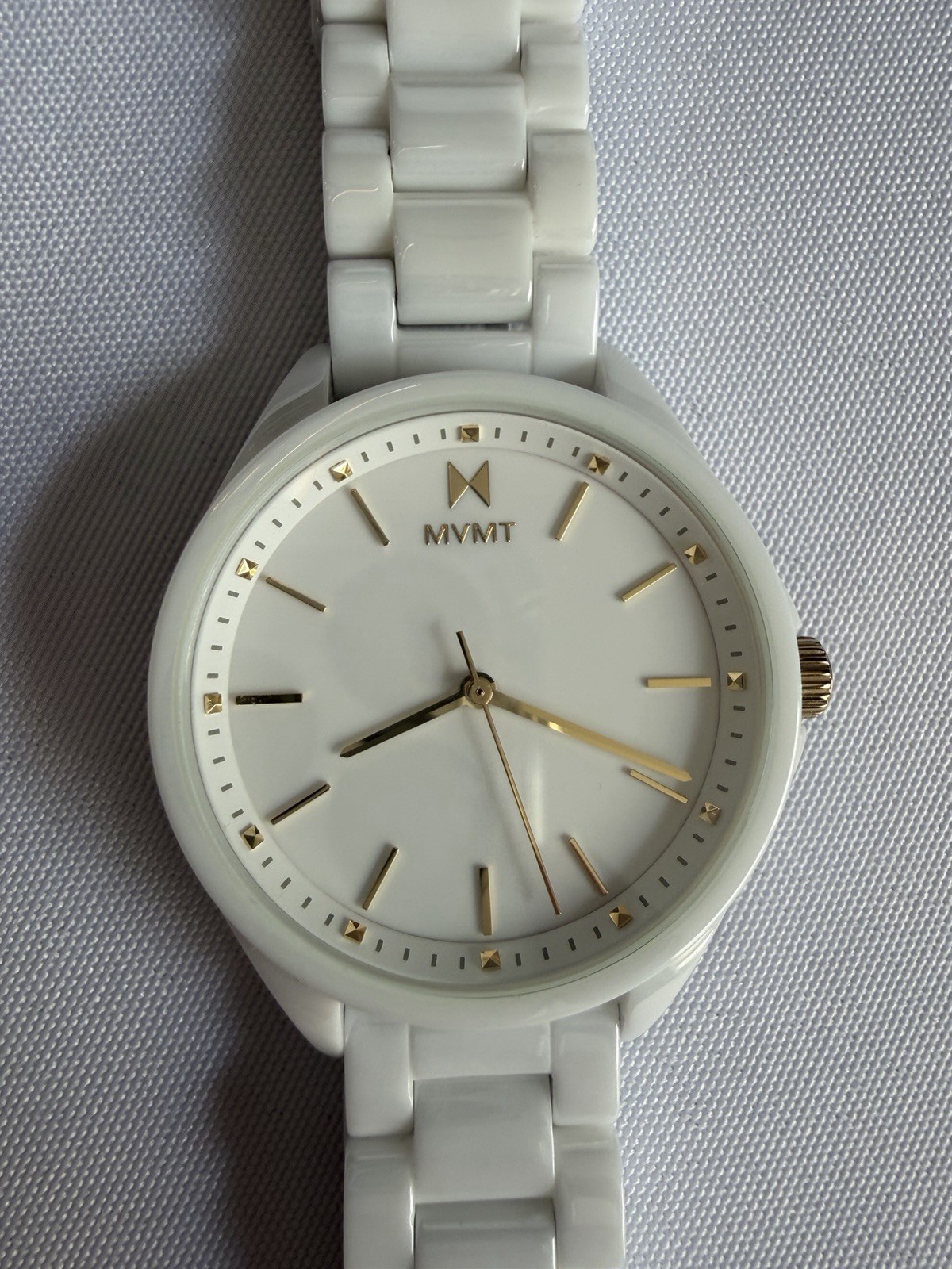MVMT Coronada Women’s White Ceramic Quartz Analog Watch 30m Water Resistant