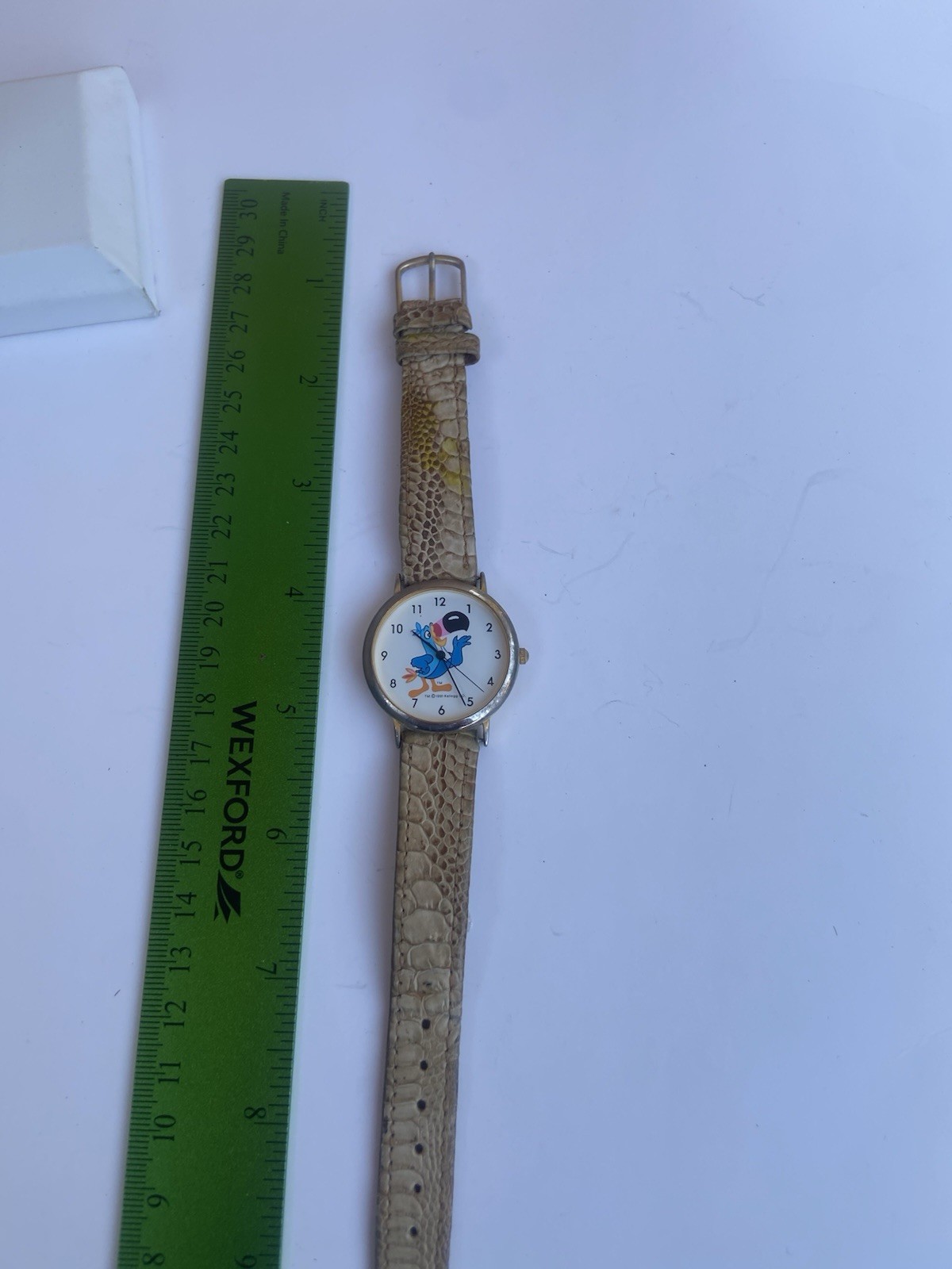 1991 KELLOGG CO TOUCAN SAM QUARTZ WRIST WATCH FRUIT LOOPS WORKING