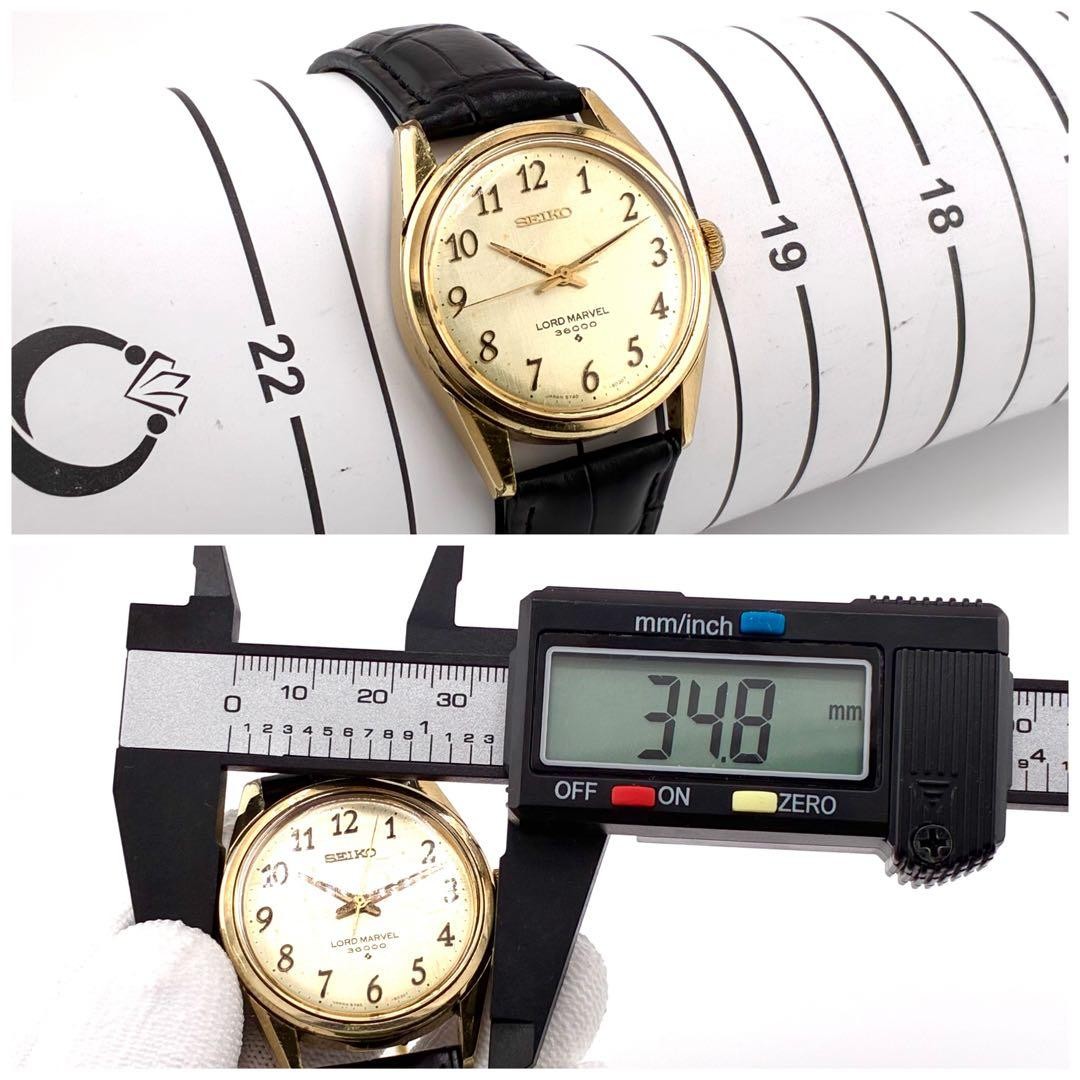 1965 SEIKO Lord Marvel 36000 5740-8000 Watch Used