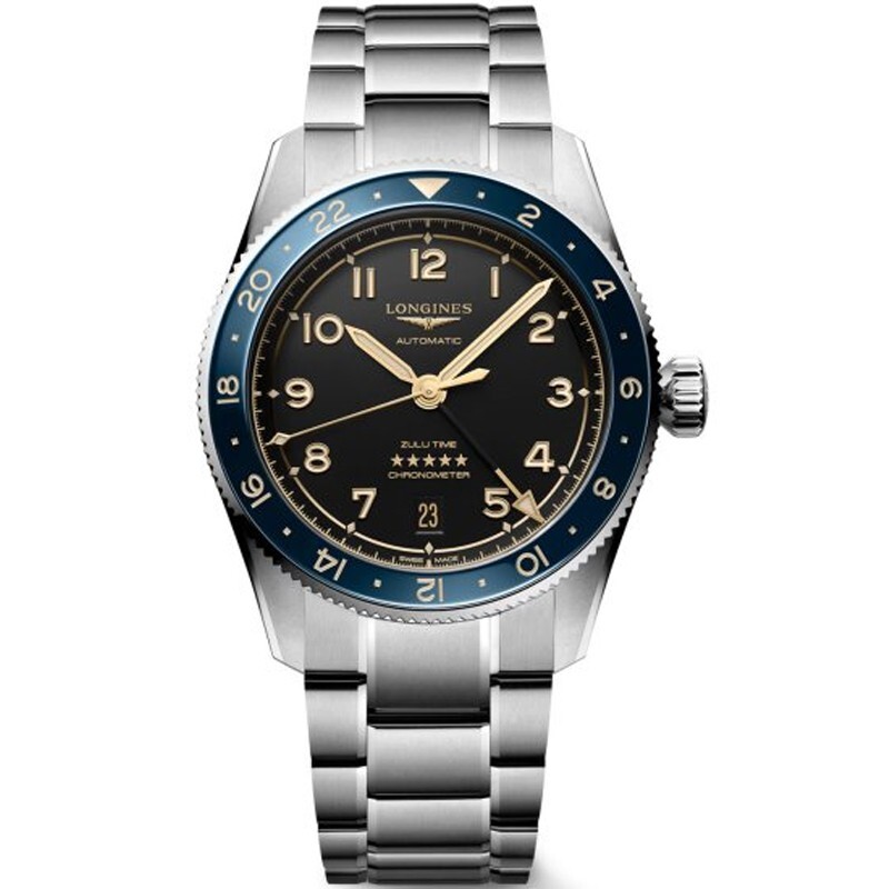 Longines Spirit Zulu Time 39mm Anthracite Dial Steel Men’s Watch L38024606
