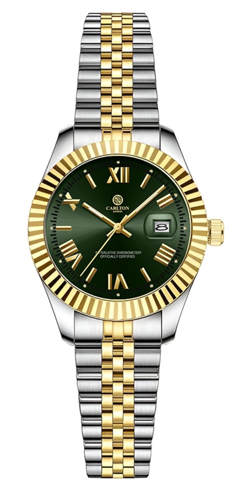 Carlton London Harper Women’s Analog Quartz Watch Stainless Steel Multiple Color