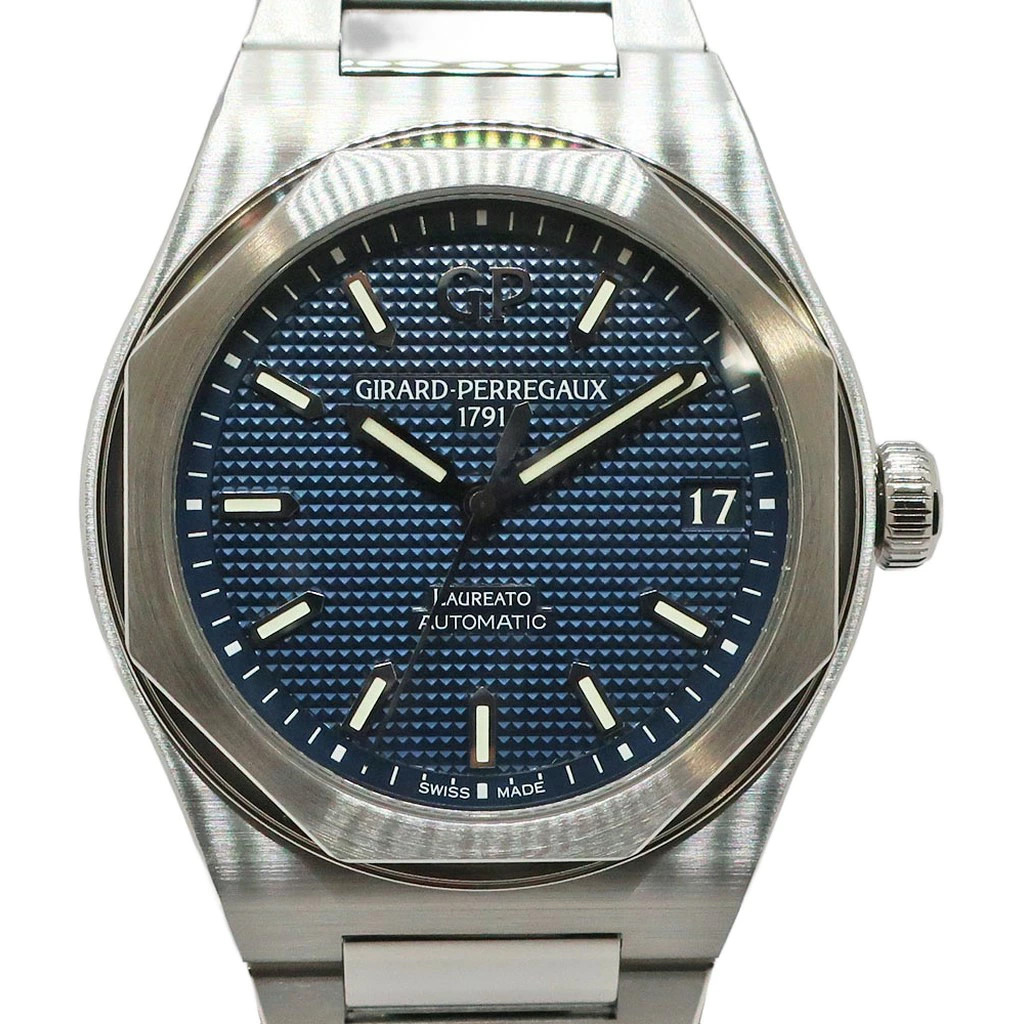 GIRARD-PERREGAUX Laureato 42Mm 81010-11-431-11A Blue Men’s Used Watch #71122