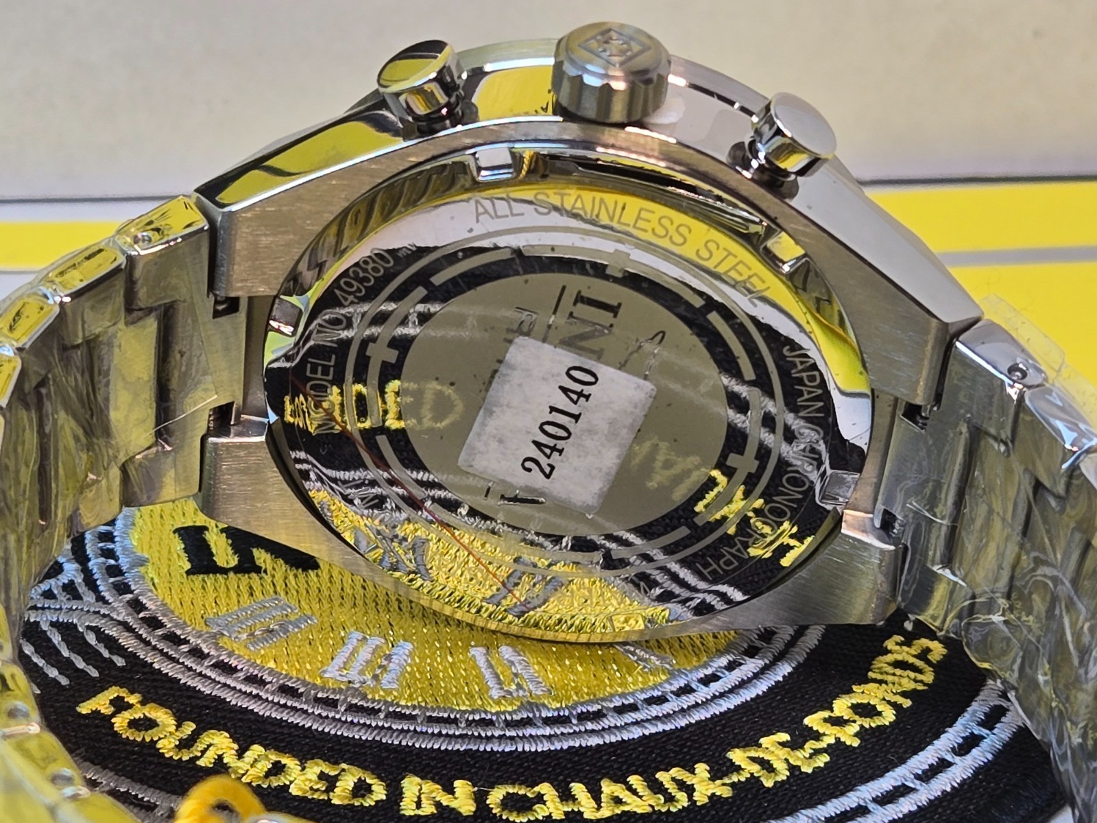 Invicta Speedway GearShift Men’s Watch 44mm, Steel with Green Bezel & Dial NEW!
