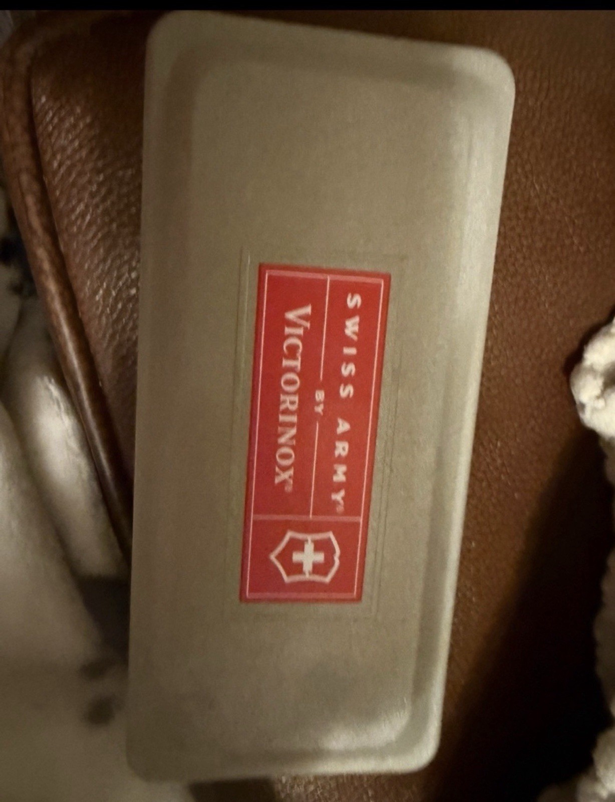 Victorinox Swiss Army Quartz Analog Date White Dial Brown Leather Strap 30m