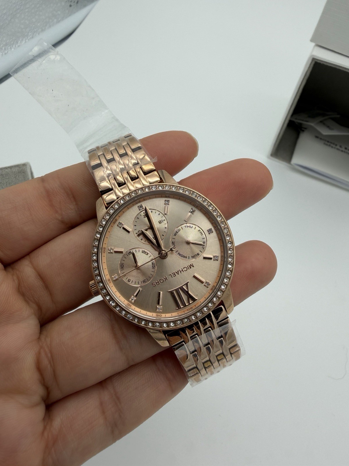 Michael Kors MK01081 Multifunction Quartz Rose Gold SS 35mm w/ Box Papers