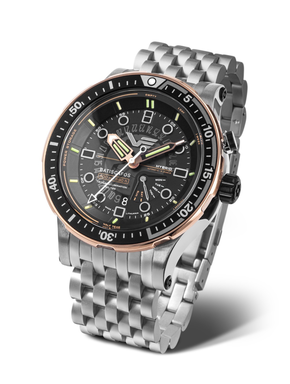 Vostok-Europe BATISCAFOS PX84-511E769B Hybrid Automatic 300M Bracelet