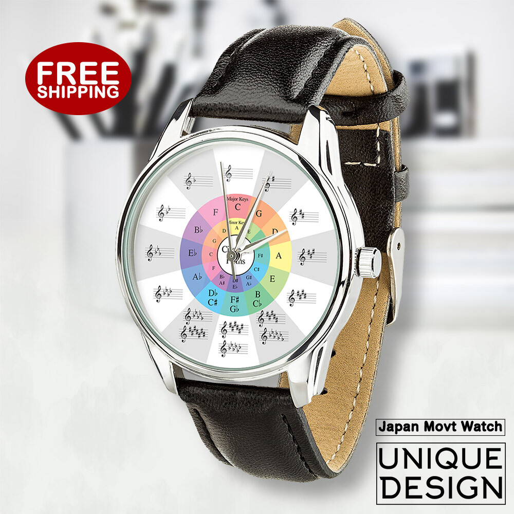 Circle of Fifths Colorful Watch | Men Women Music Theory | Minor Major Notes