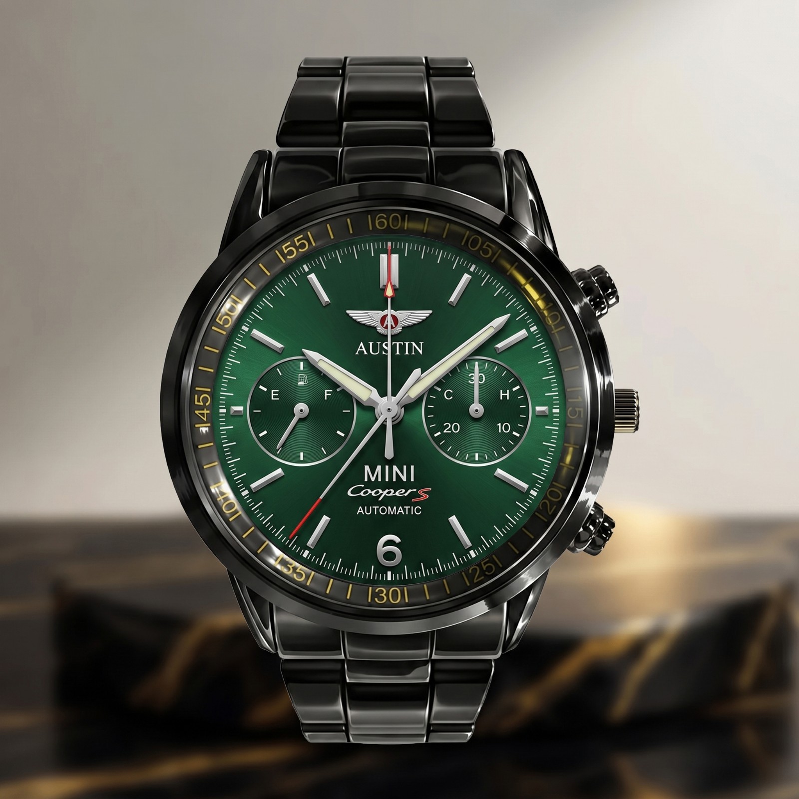 Personalized Vintage Austin New Speedometer Stainless Steel Watch Car Lover Gift