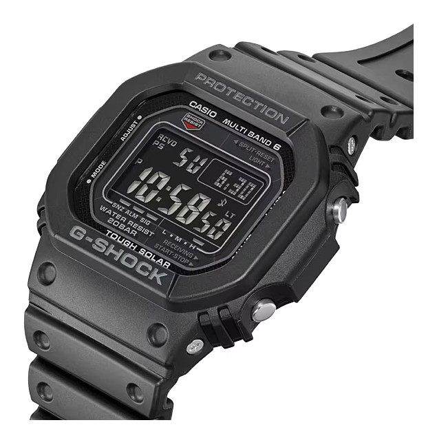 CASIO G-SHOCK GW-M5610 Series Multi-Band 6 Tough Solar, 20 Bar Water Resistant,