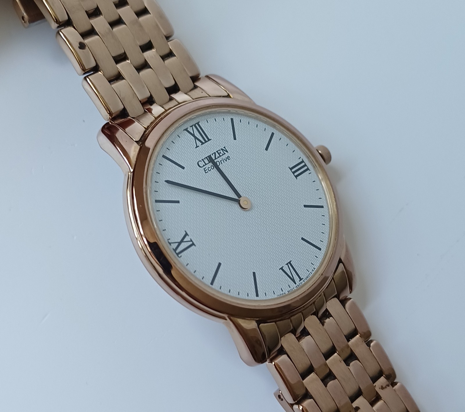 CITIZEN Eco-Drive Stiletto Rose Gold Plated Bracelet Watch AR1123-51A, 36 mm