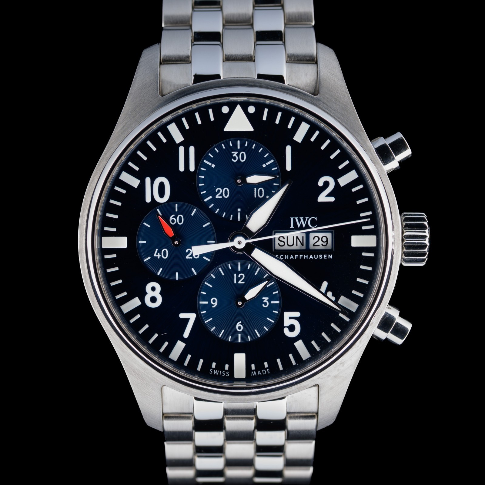 IWC Pilot Le Petit Prince IW377717 Blue Dial 43mm Automatic Men’s Watch +B&P
