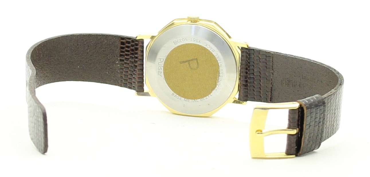 RARE VINTAGE PULSAR Quartz Dress WATCH Y551-5039 Japan 1990’s – Brand New NOS