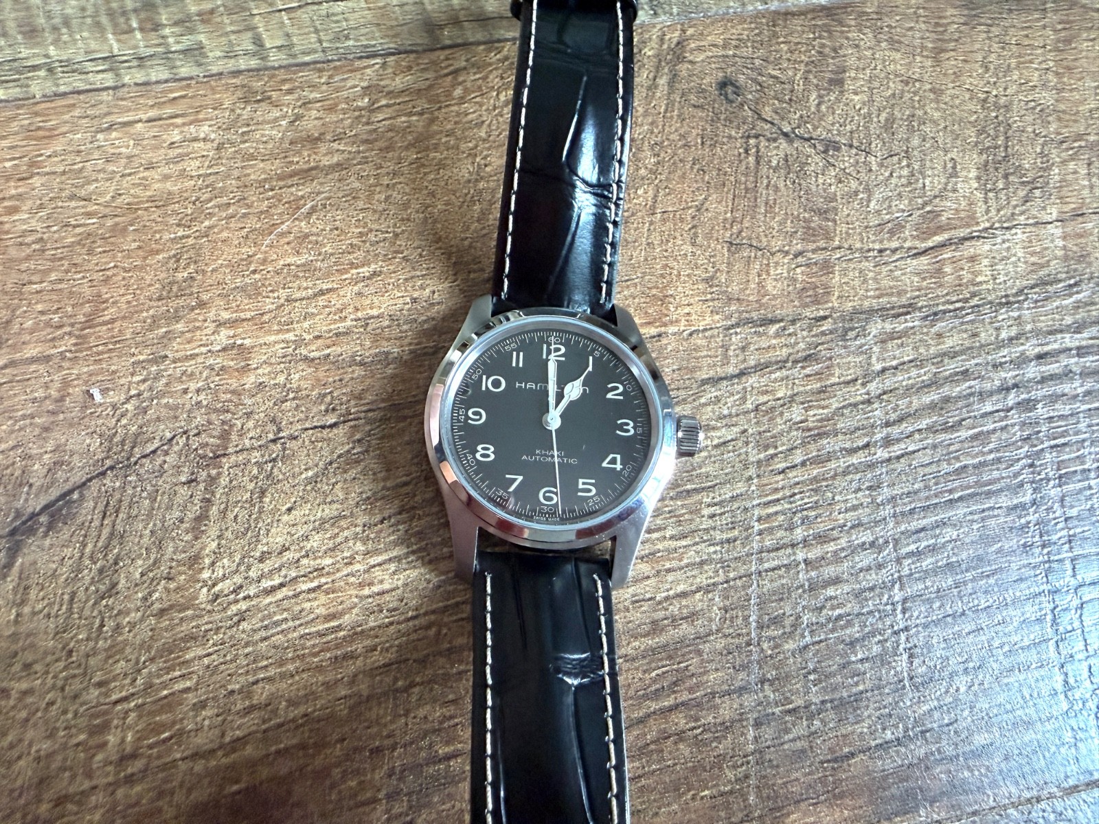 HAMILTON Khaki Field MURPH 42mm Automatic Black Dial Watch H70605731
