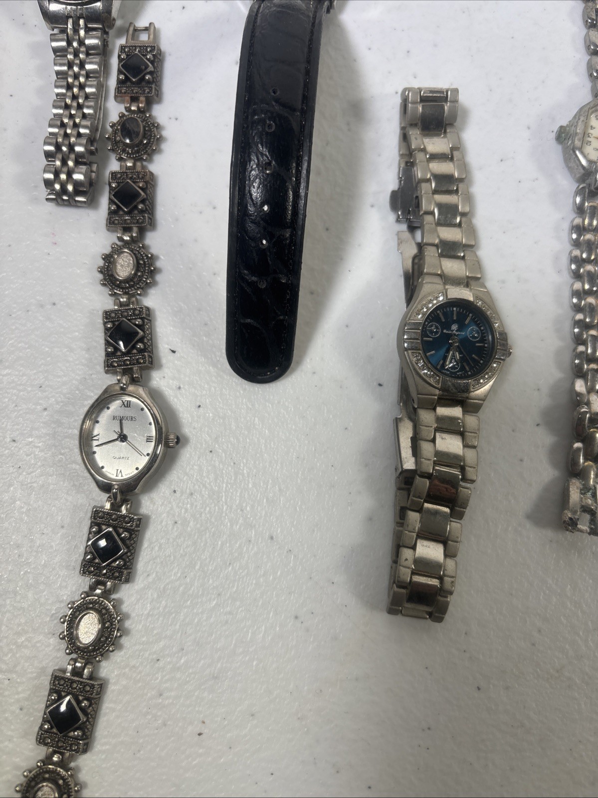 Lot 20Women’s Quartz Watches Stainless Steel Untested for Parts/Repair
