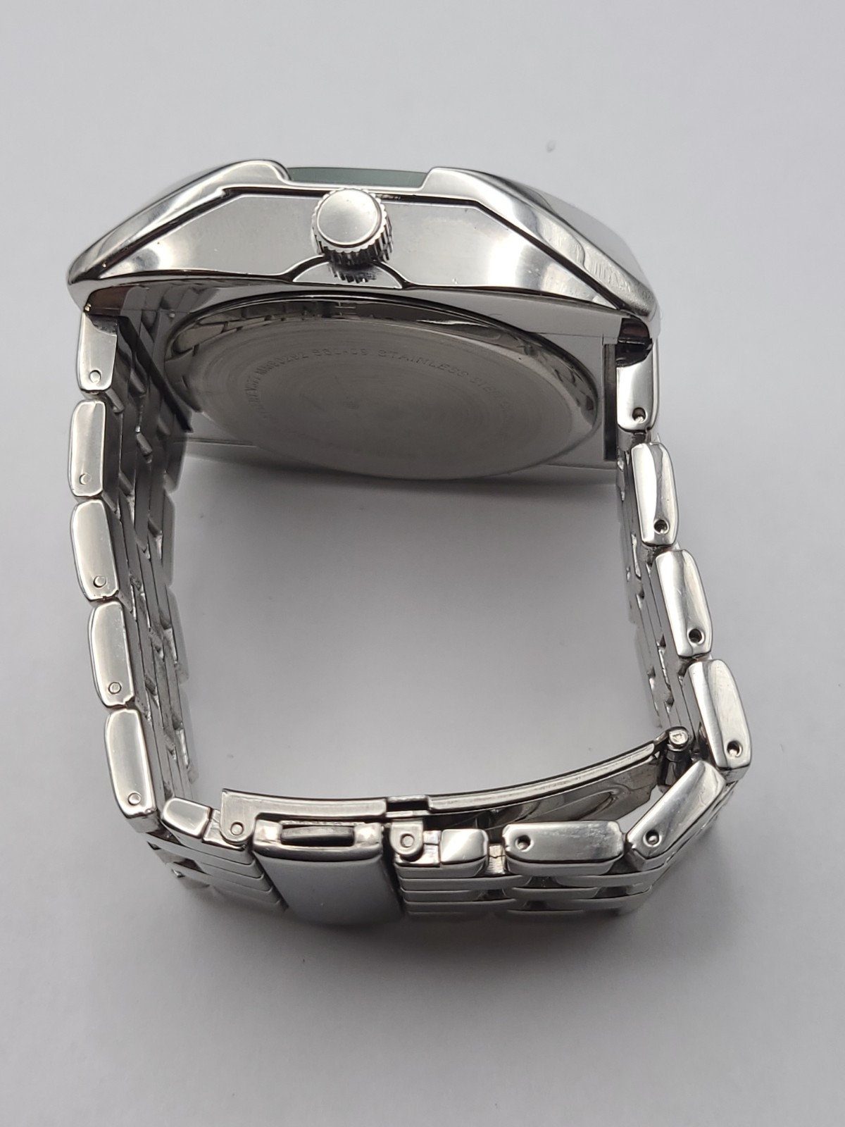 Mossimo Analog Quartz Watch Men Oversized Silver Tone New Battery Working