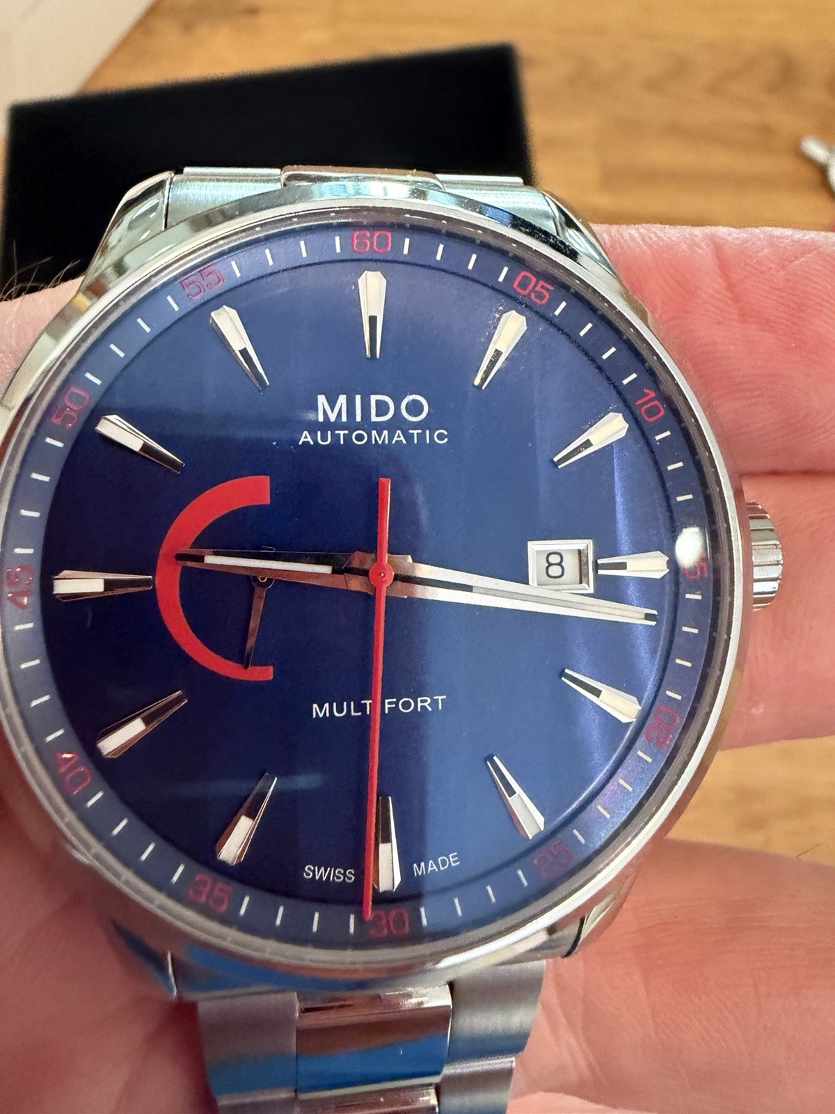 MIDO Multifort Automatic Blue Dial Ref. M038.424.11.041.00 Full Kit 42mm Watch