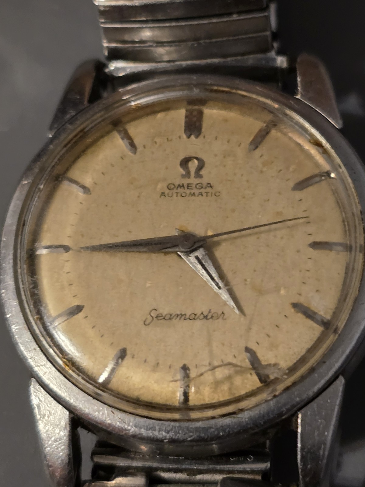 Vintage 1956 Omega Automatic Seamaster Cal. 500 Stainless Steel Watch 2869-1 SC