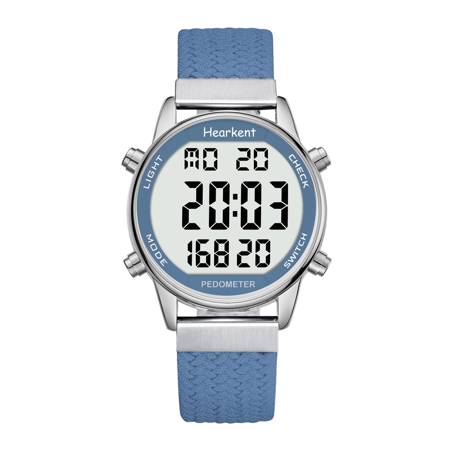 Hearkent Women Digital Pedometer Sport Watch Step Counter Calories Nylon