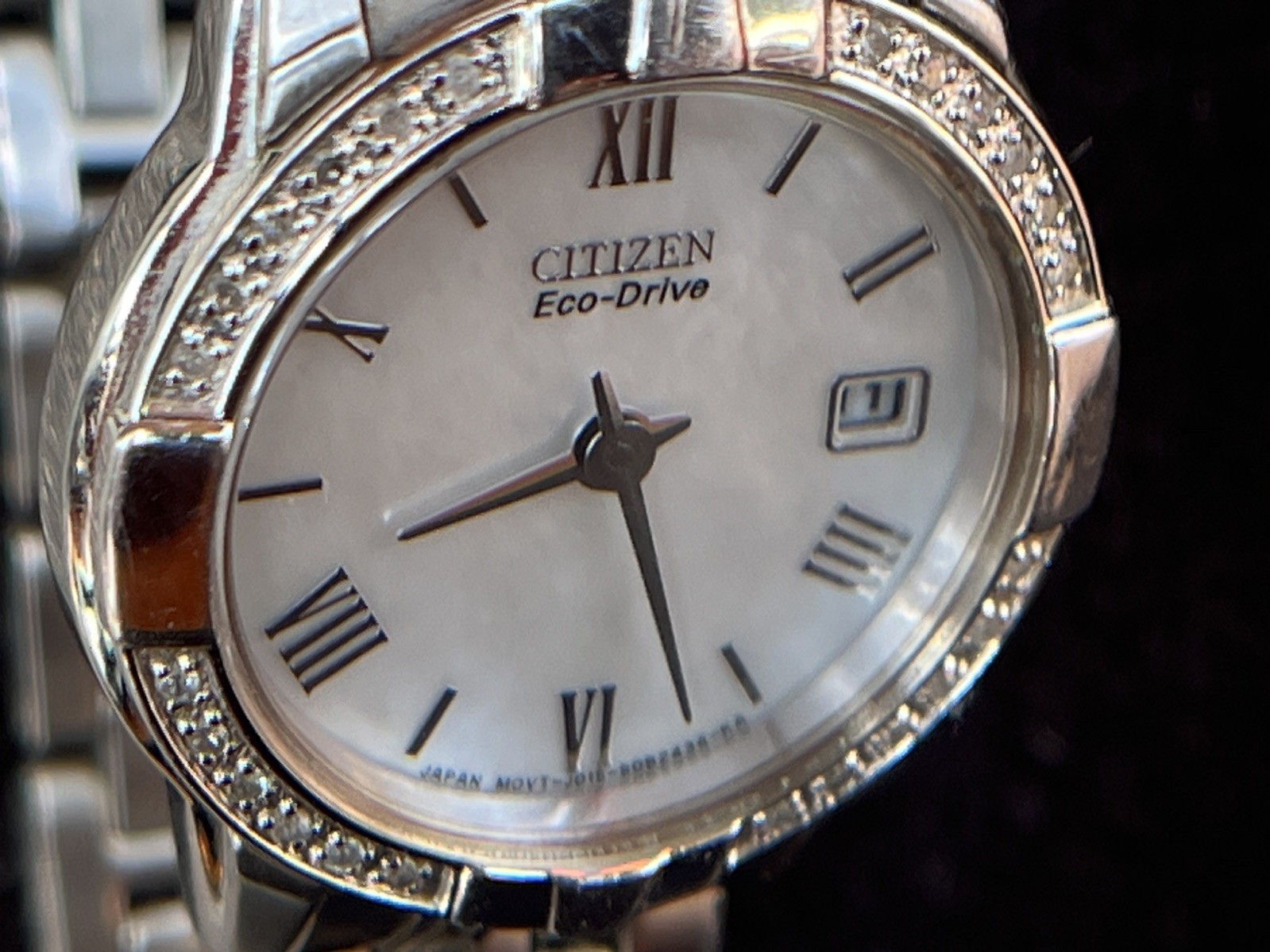 Citizen Eco Drive womens watch Diamond & mother of pearl