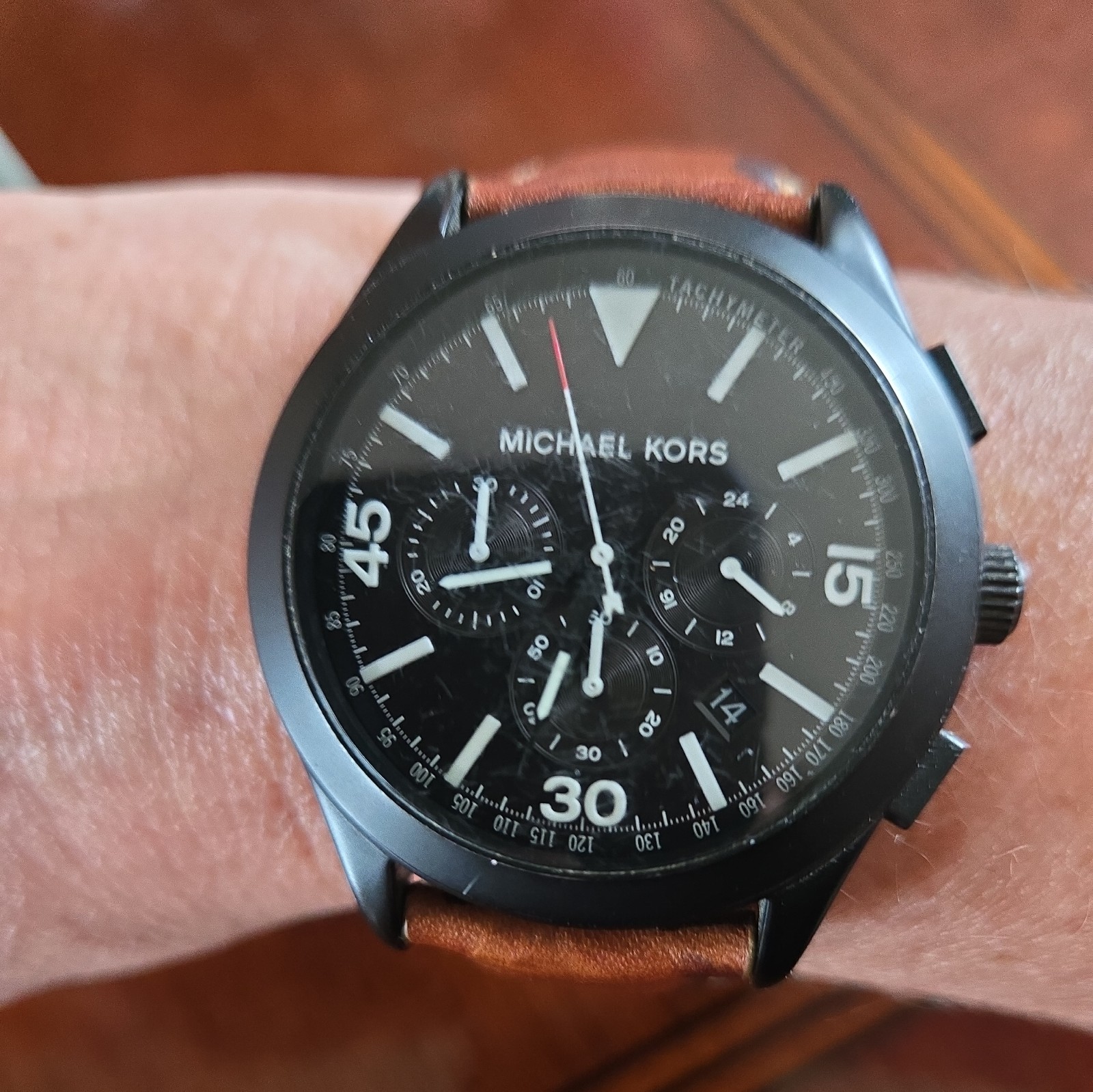 Michael Kors Chronograph Quartz Watch – Sold As Is – Needs Battery