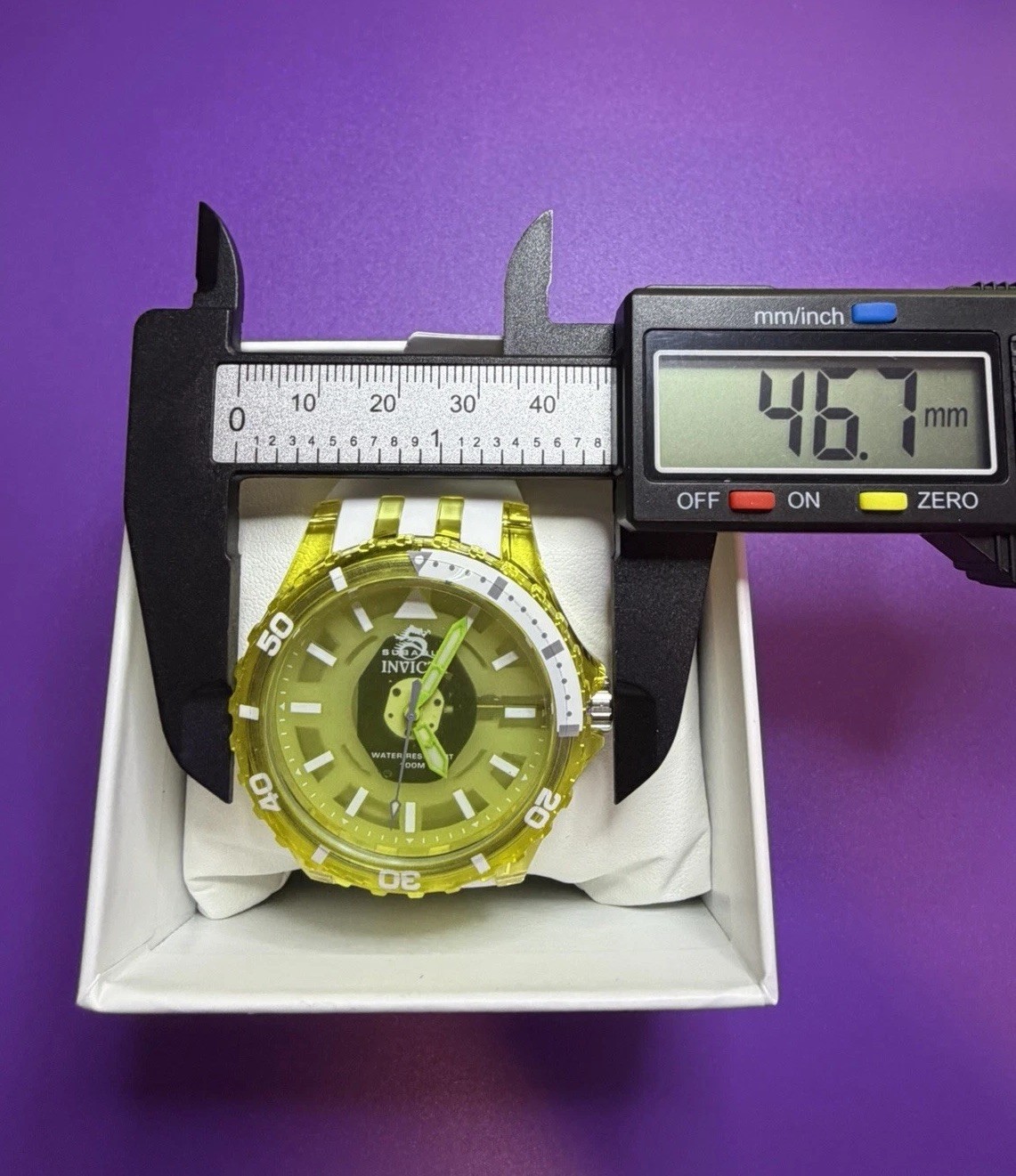 Invicta Men’s Subaqua 69451 44mm Quartz Diver Watch Yellow New Box Tag