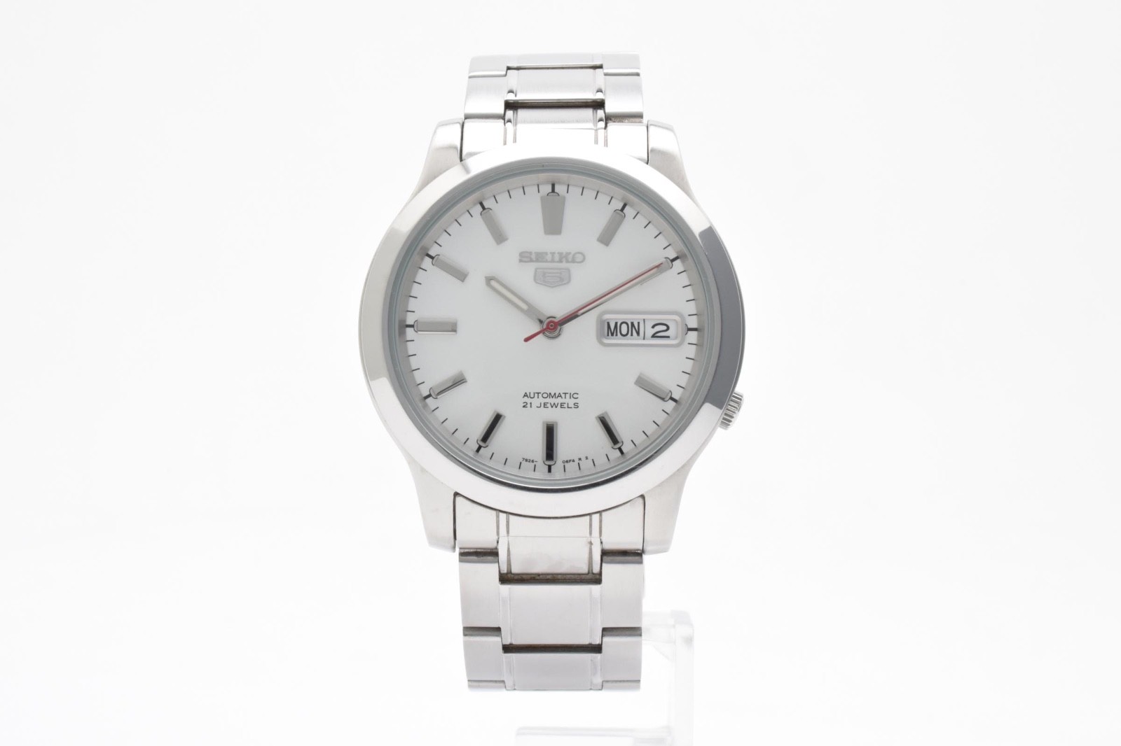[Exc+5] SEIKO5 7S26-02J0 WhiteDial Day/Date Automatic Men’s Watch From JAPAN