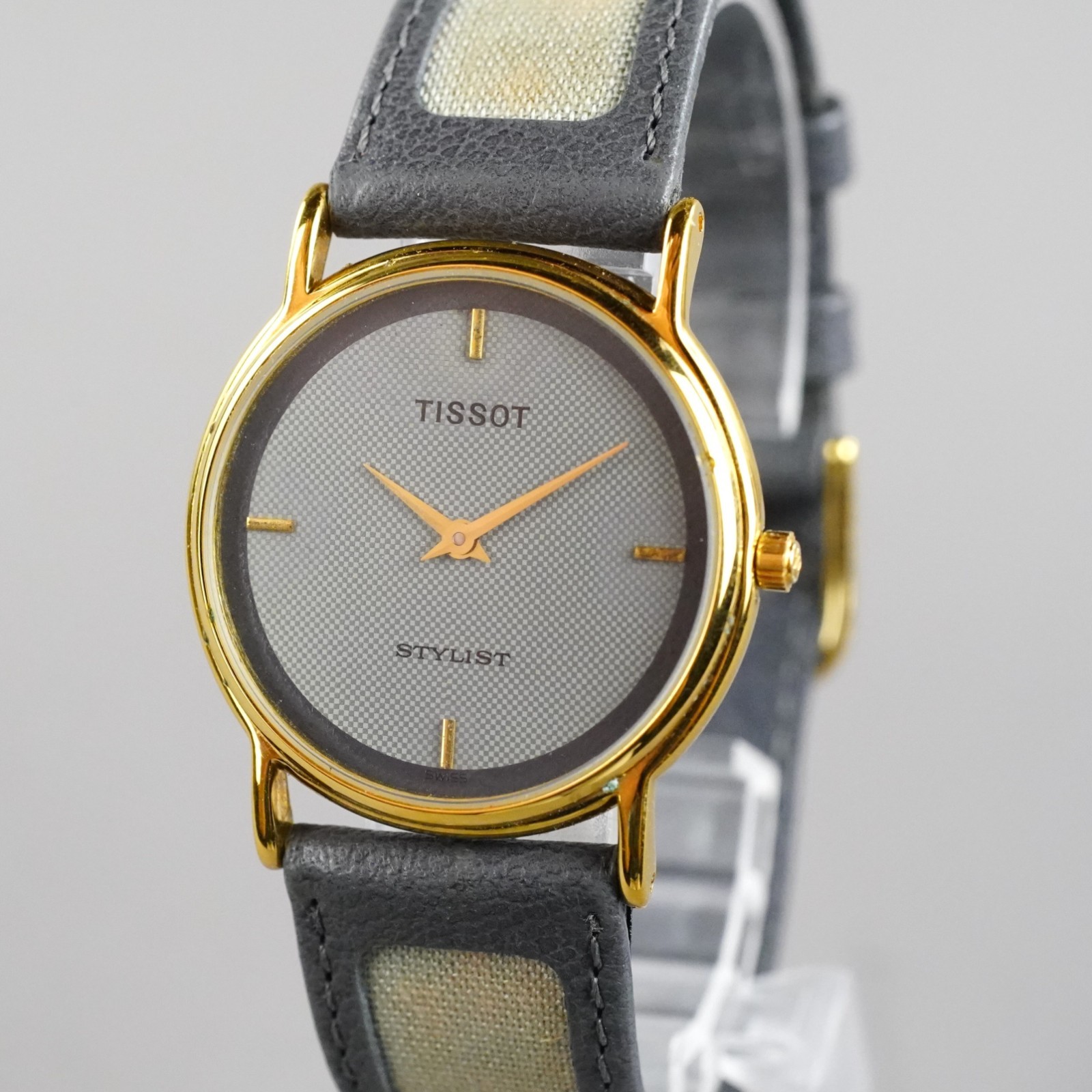 Tissot Vintage STYLIST Men’s Watch Gold 30mm Vintage TissotLeatherBandNewBattery