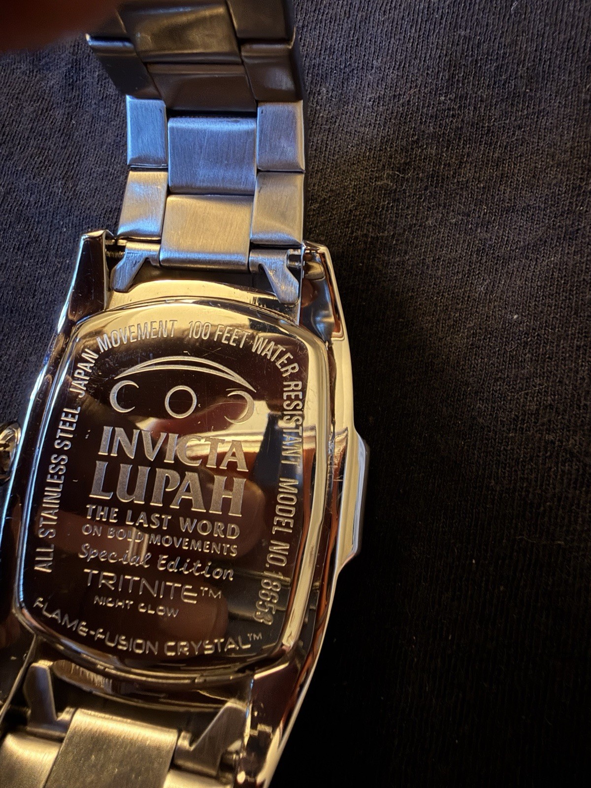 Invicta Lupah Special Edition Men’s Quartz Gold Dial Steel Bracelet 30m