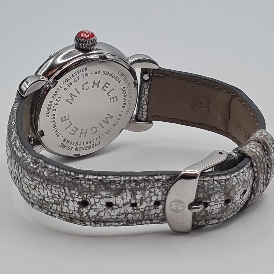 Michele DIAMOND DRAGONFLY Garden Party watch limited edition #215/750 MW05D01A49