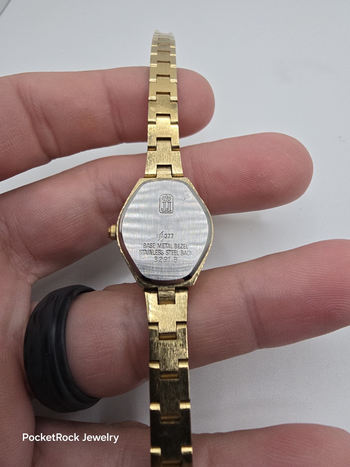 Jules Jurgensen Special Women’s Gold Tone Quartz Black Dial Diamond