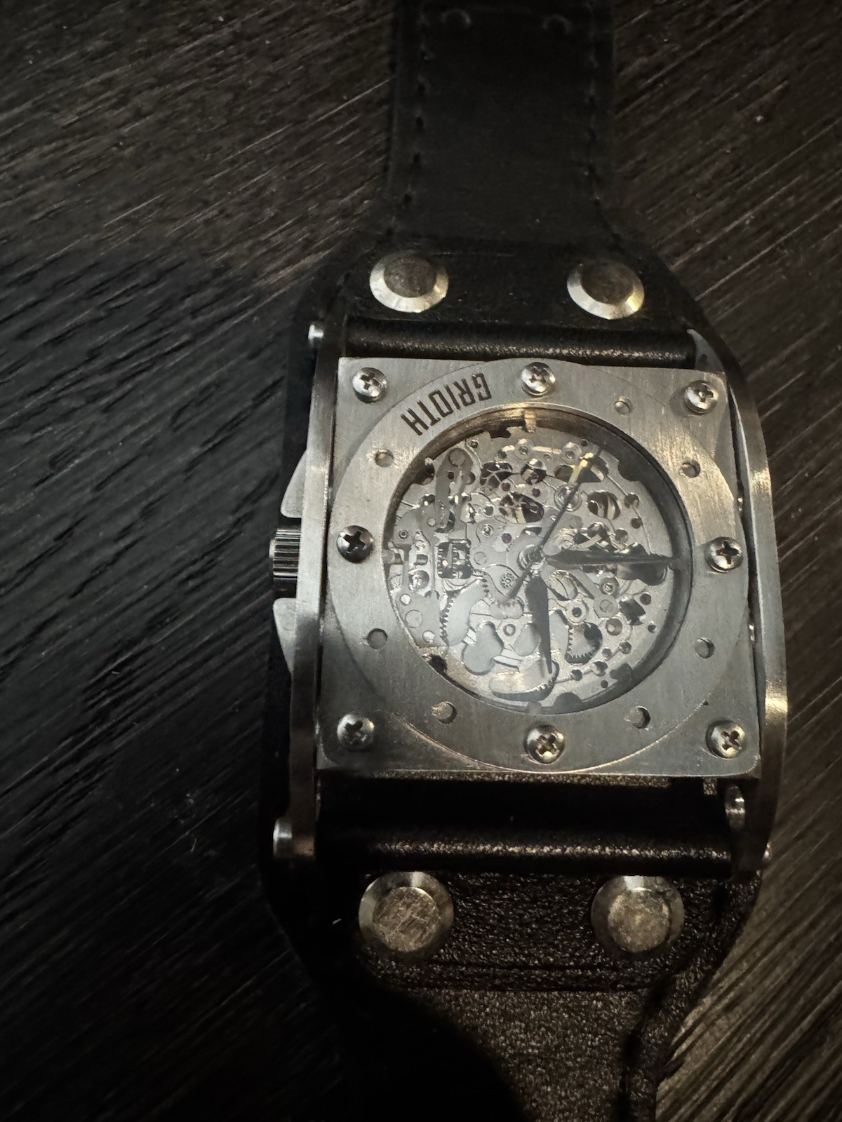 Steampunk Industrial Leather Watch Men’s