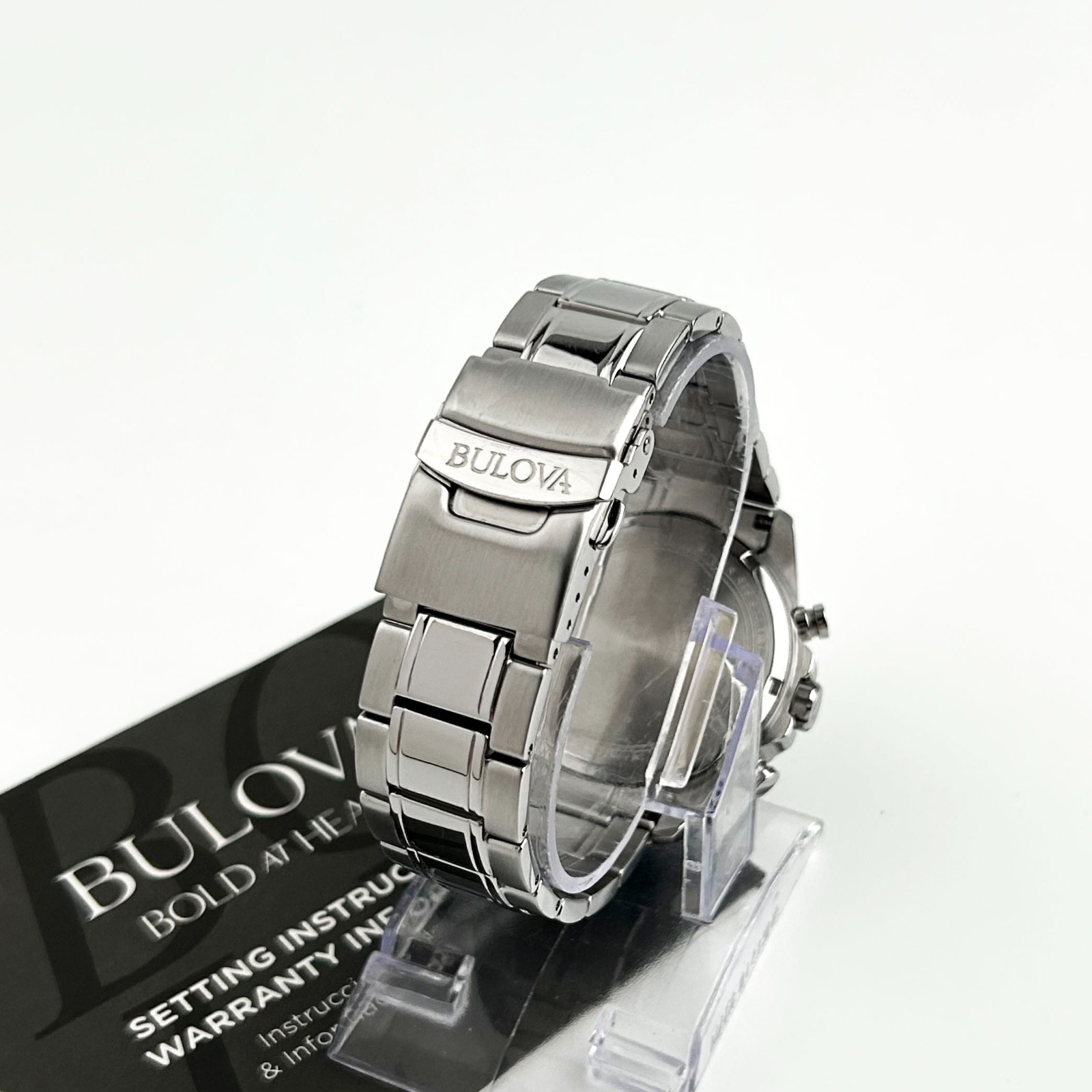 Bulova 96B396 Men’s Green Marine Star Chronograph Quartz Stainless Steel Watch