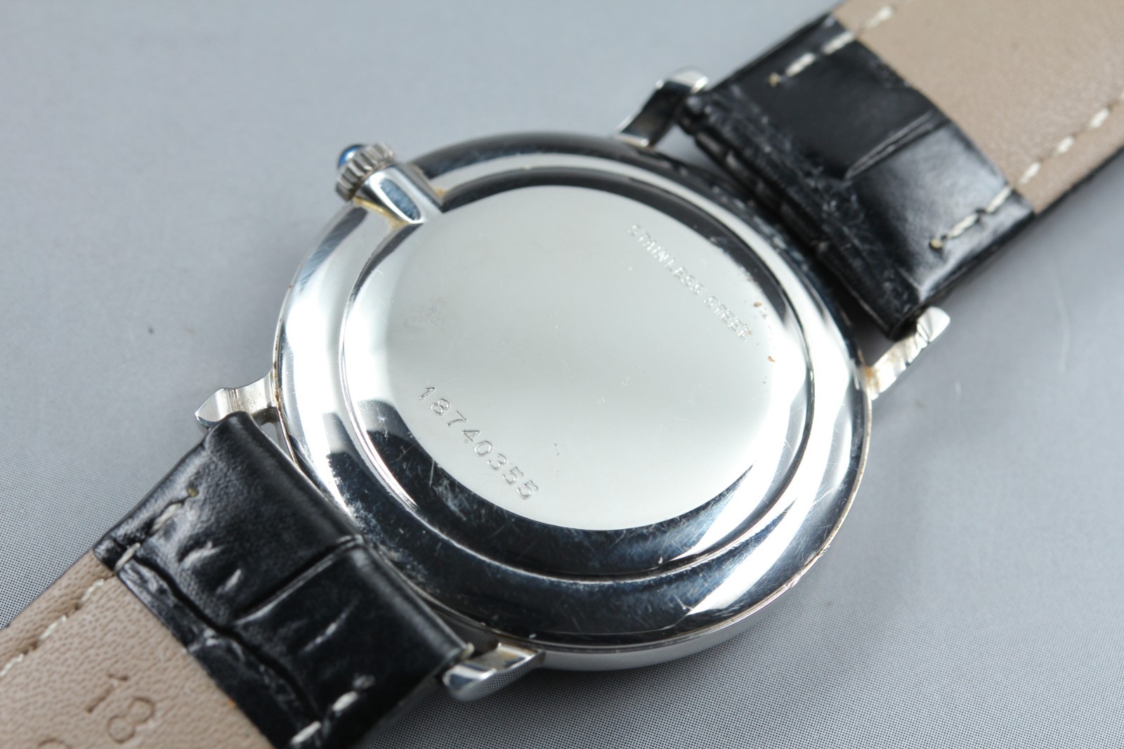 Longines [Near Mint-] 847 4222 White Roman Dial 33mm Men’s Manual Watch JP #326