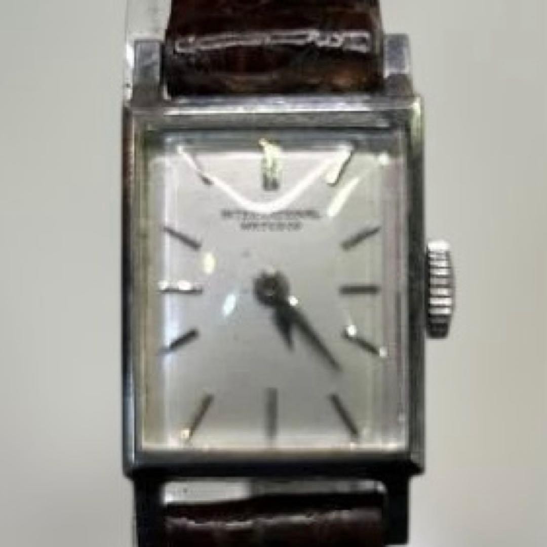 7627 IWC Ultra Rare Solid Platinum Antique Manual Watch