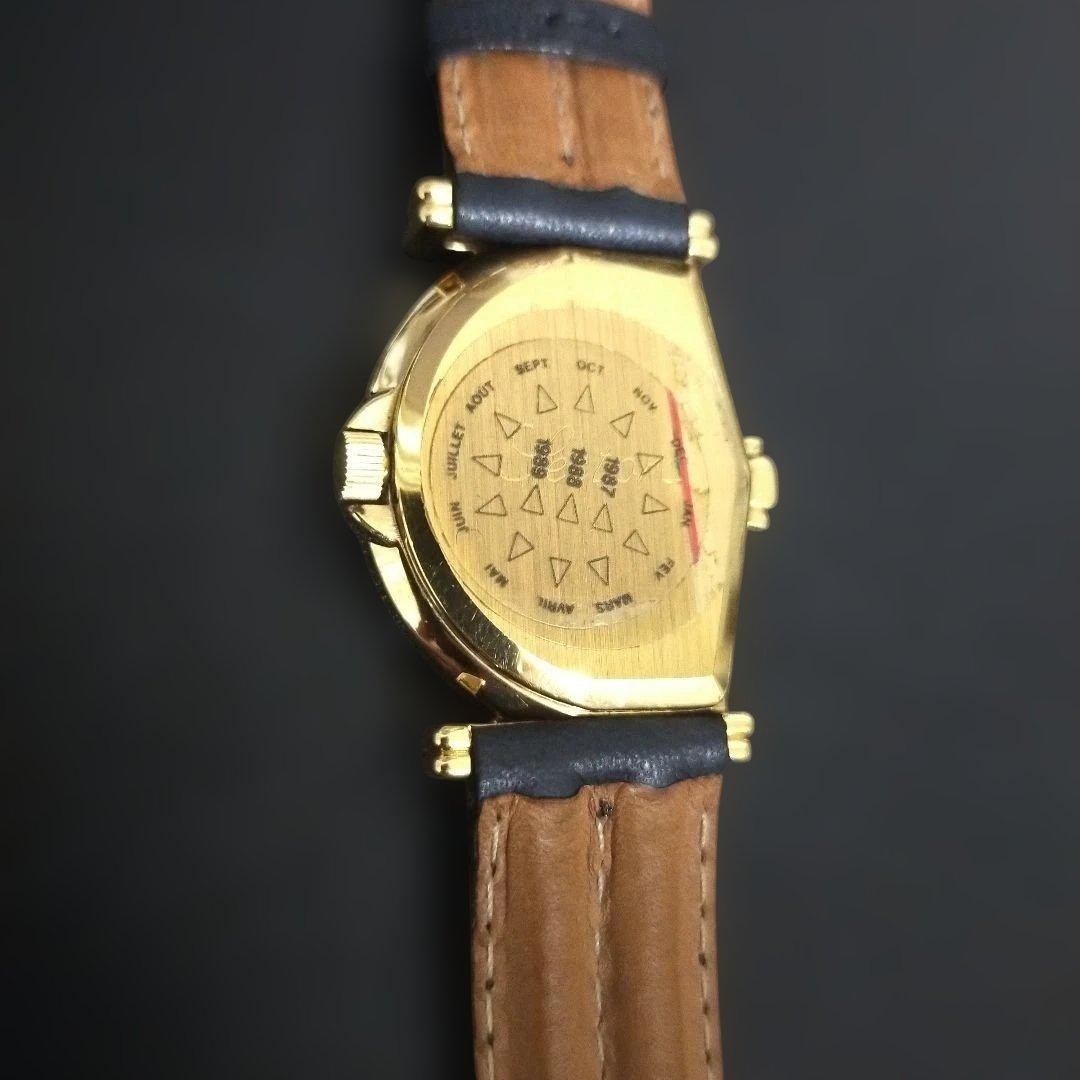Jean D’Eve Sectora Gold Quartz Watch 28mm Working Vintage Rare from Japan