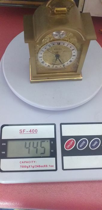 SWISA TEMPUS FUGIT Vintage 1960s MECHANICAL ALARM CLOCK NEW