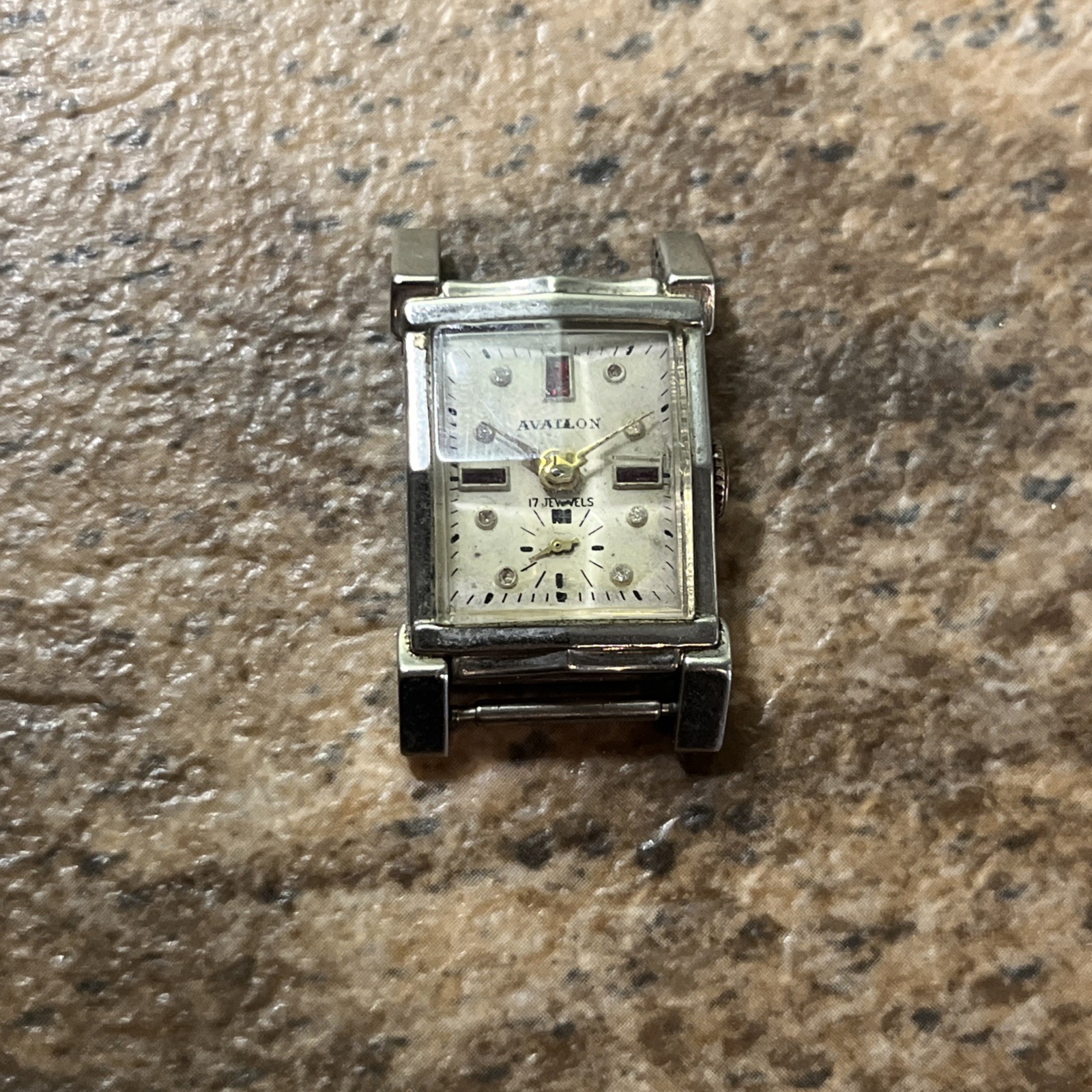 Vintage 21.5mm AVALON Watch 17 Jewels For Parts/Repair AS IS
