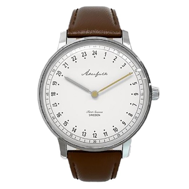 Akerfalk First Season Quartz Swiss Steel Brown White 24h Men’s Watch
