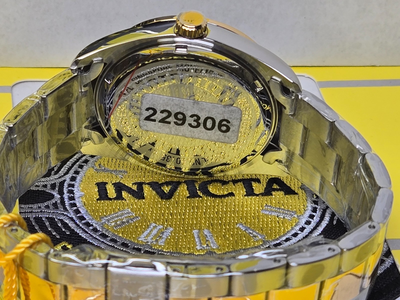 Invicta Specialty Lautus Unisex Watch w/Mother of Pearl, 38mm. Gold, Steel NEW!!