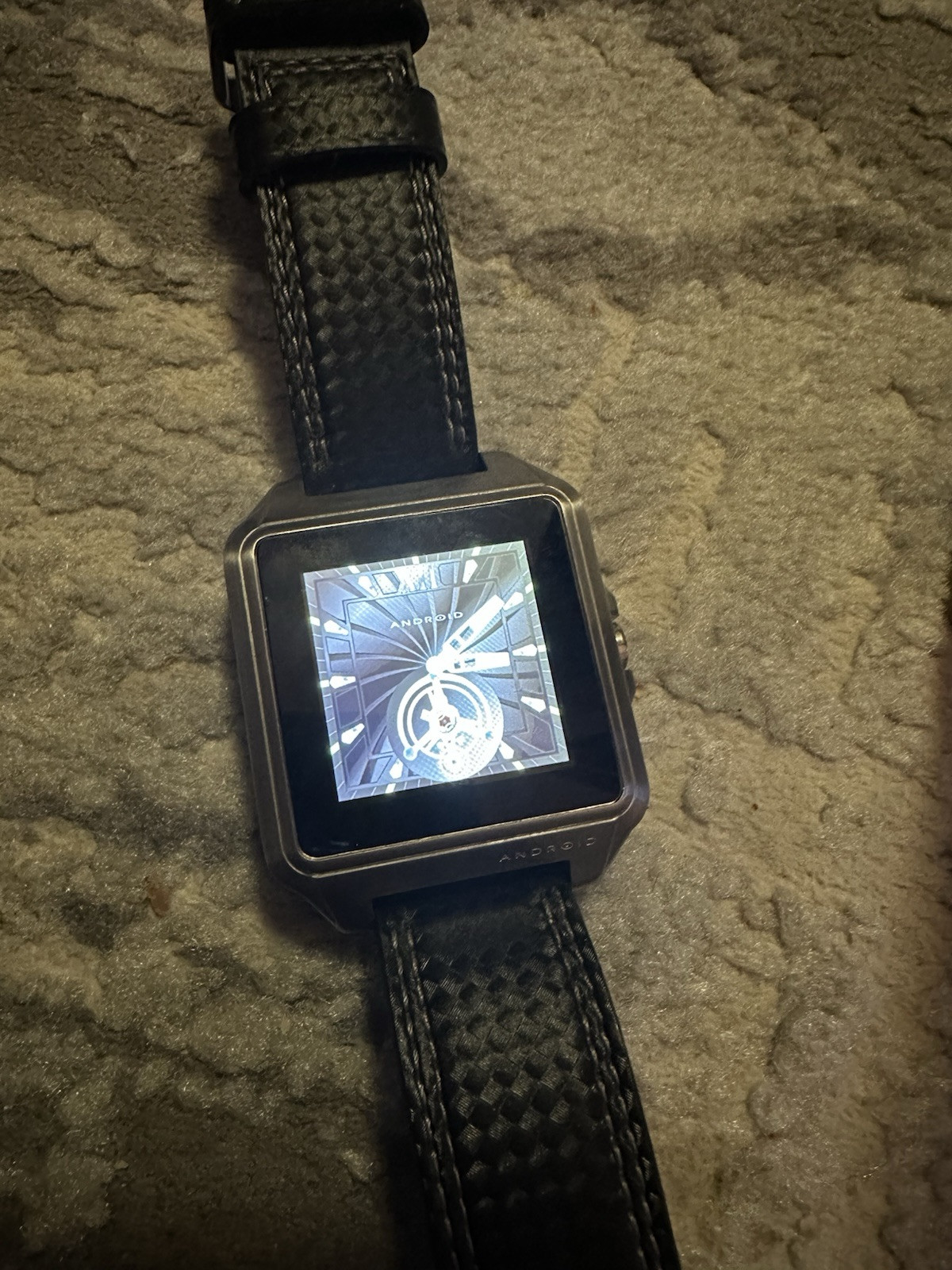 Android Galactopus Digital Touch Screen AD551 Leather Band Men’s Watch