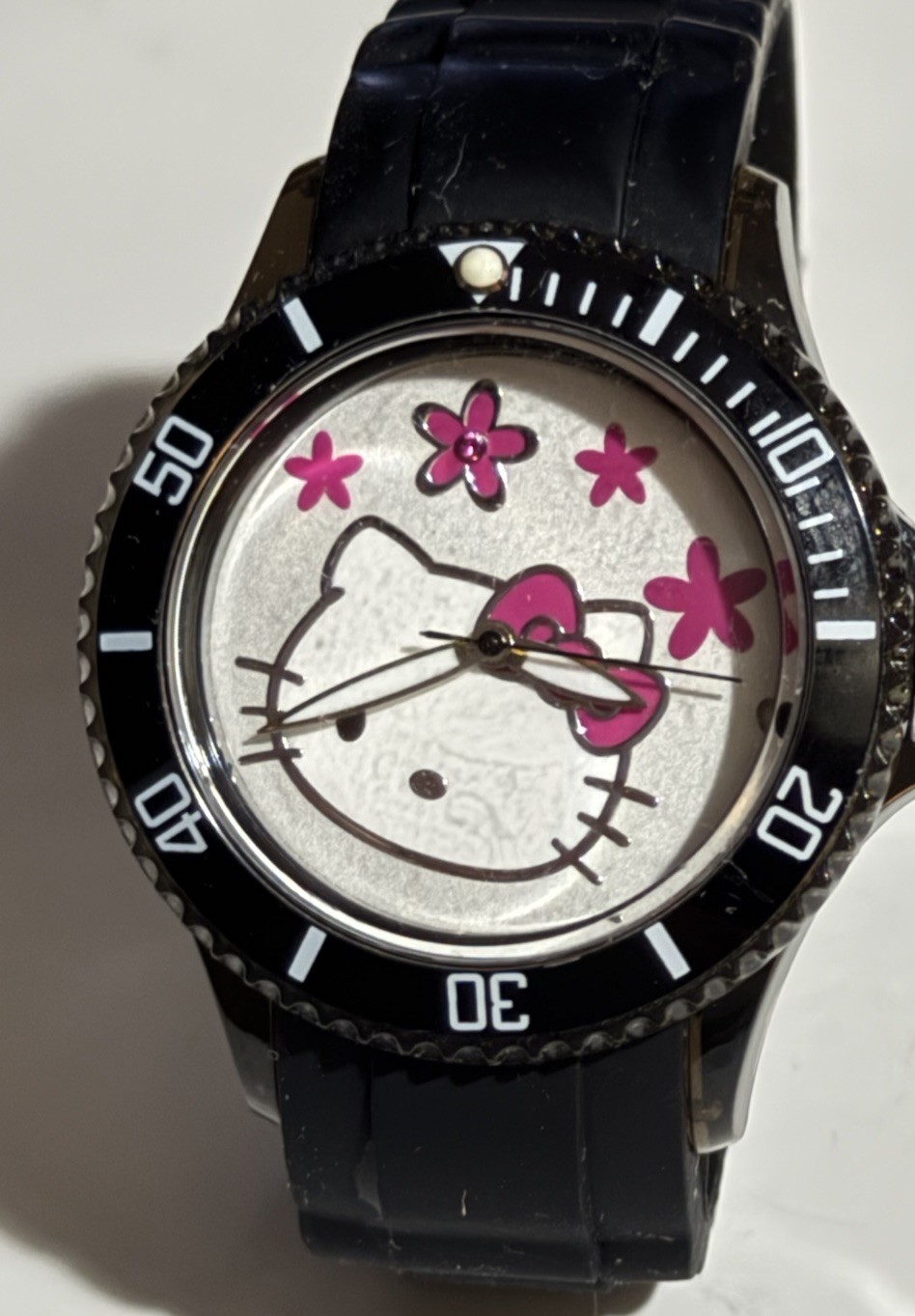 HELLO KITTIY LADIES HLW 1155PSANO BLACK WATCH