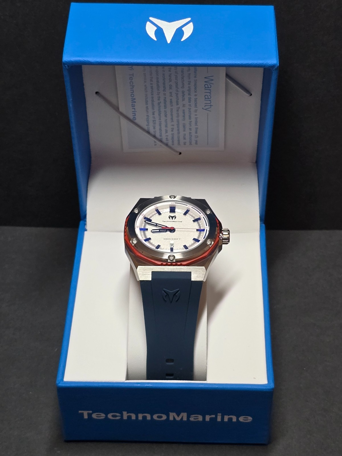 TechnoMarine Coral Legacy Men’s Watch – 45mm, Blue (TM-416091)