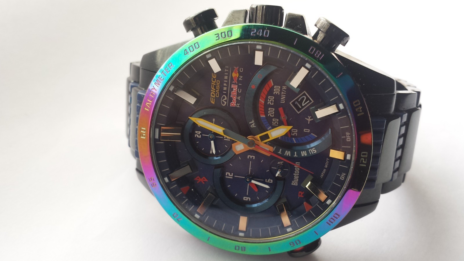 MENS CASIO EDIFICE EQB-500RRB Red Bull Racing Infiniti Multicolour Watch Boxed