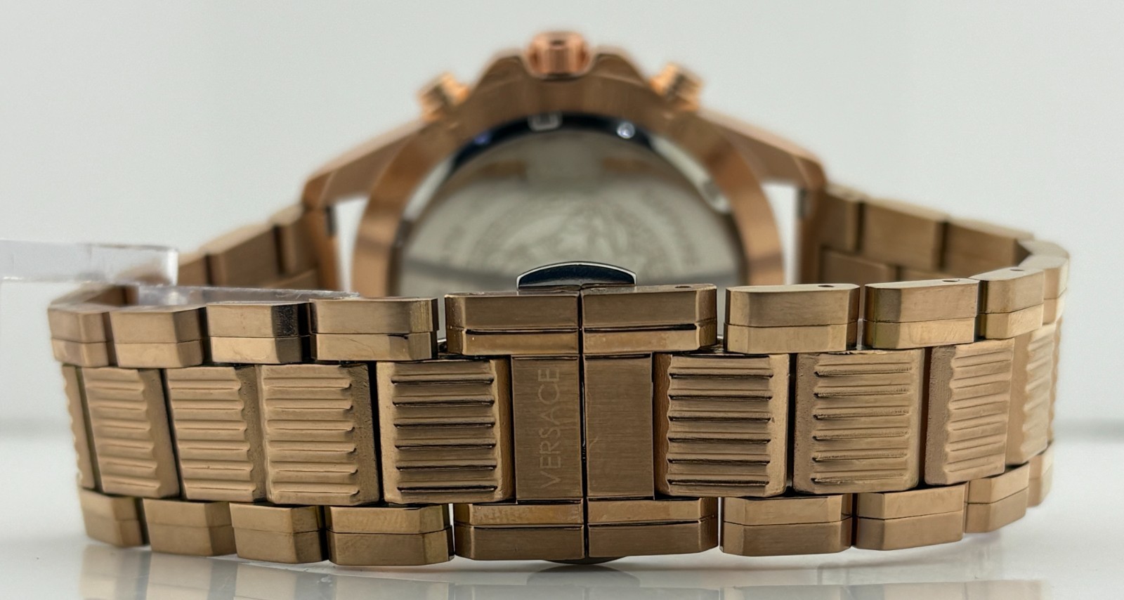 Refurbished Versace Greca Action Chrono Quartz Green Dial Rose Gold-Plated Watch